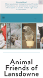 Mobile Screenshot of animalfriendsoflansdowne.org
