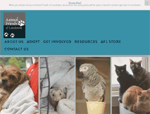 Tablet Screenshot of animalfriendsoflansdowne.org